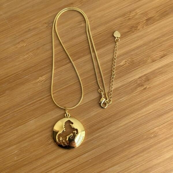 COLAR CAVALO MEDALHA
