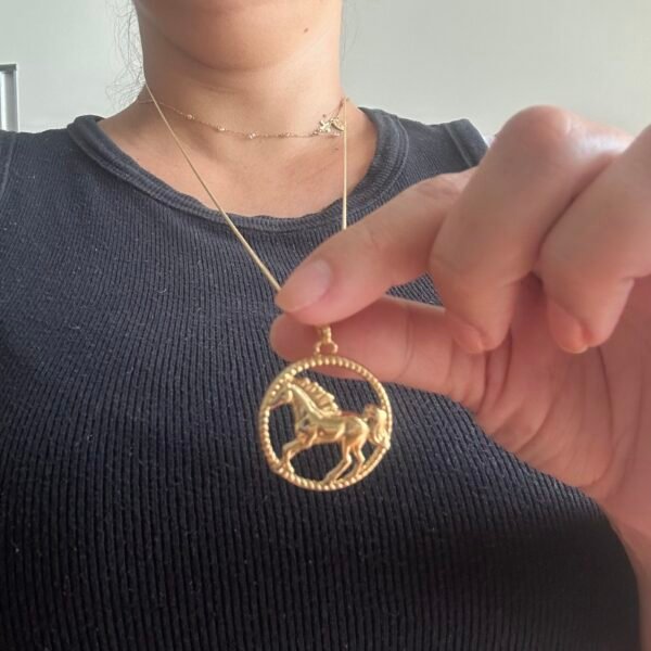 COLAR LONGO MEDALHA TRABALHADA ÁRABE - Image 4