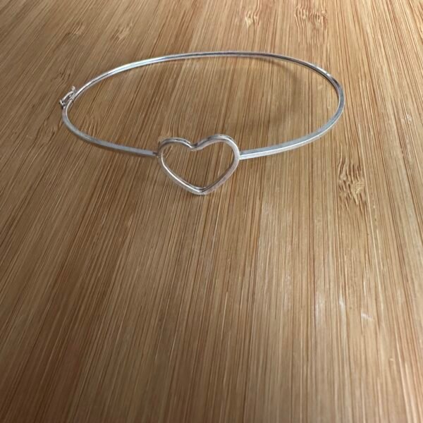 BRACELETE PRATA 925 CORAÇÃO