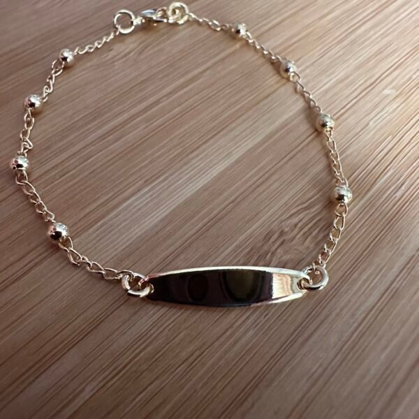 PULSEIRA INFANTIL CORAÇÃO E PÉROLA
